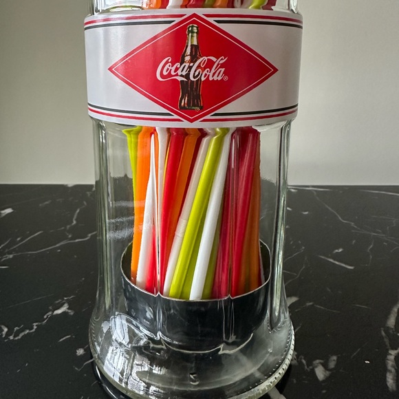 Coca-Cola Vintage Diner Soda Straw Dispenser - Picture 3 of 10